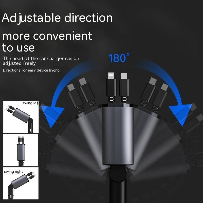 Automatisches 4-in-1 Schnellladekabel für unterwegs