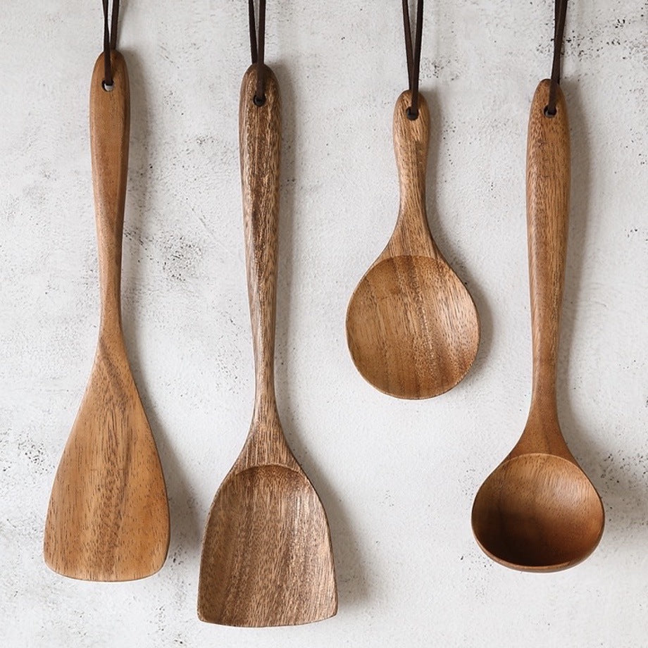 Holzkochutensilien-Set 7-teilig