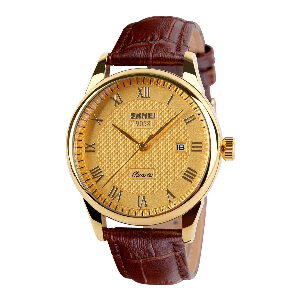 Klassische Herrenuhr mit Lederarmband – Bild 6 | LuxeStyle