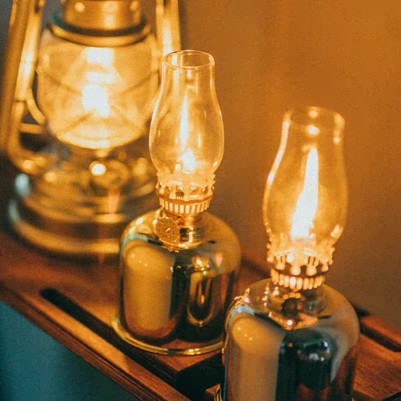 Vintage Kerosinlampe für Outdoor & Camping