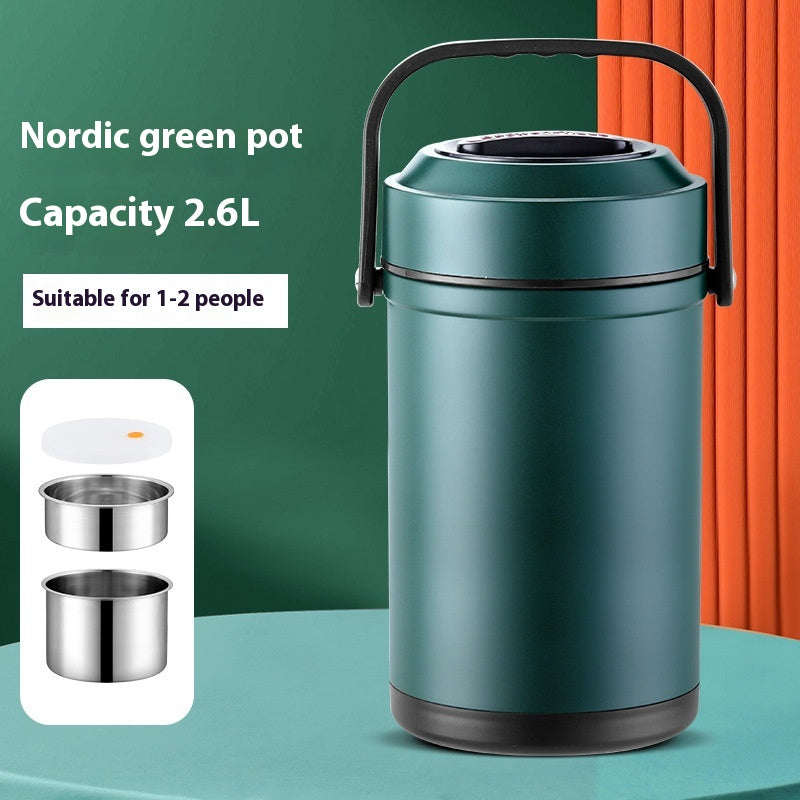 Thermos-Lunchbox aus Edelstahl, mehrlagig