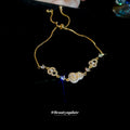 18K Vergoldetes Zirkon-Perlenarmband