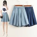 Denim Capri Shorts für Damen