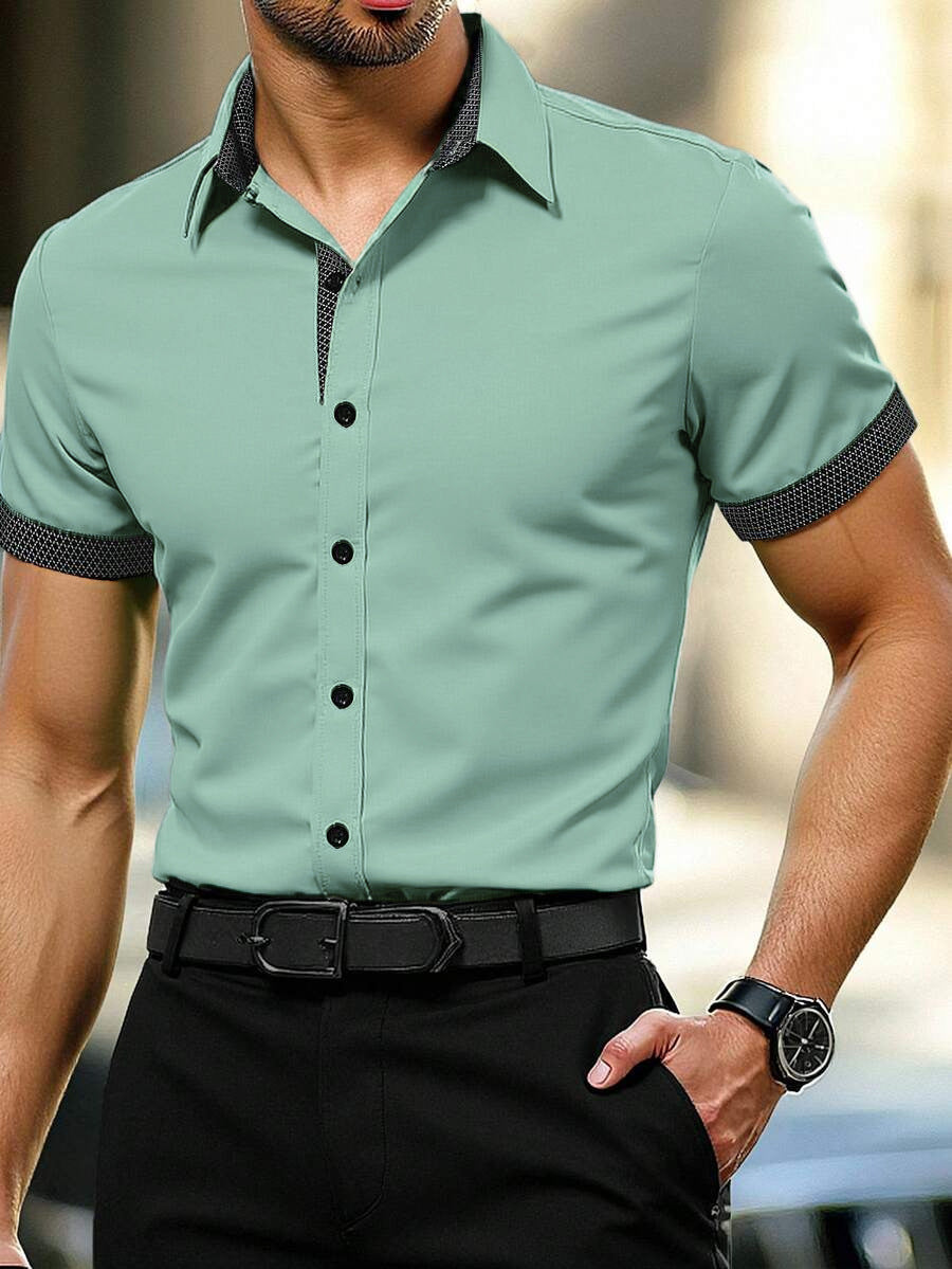 Sommerhemd Herren Kurzarm Casual