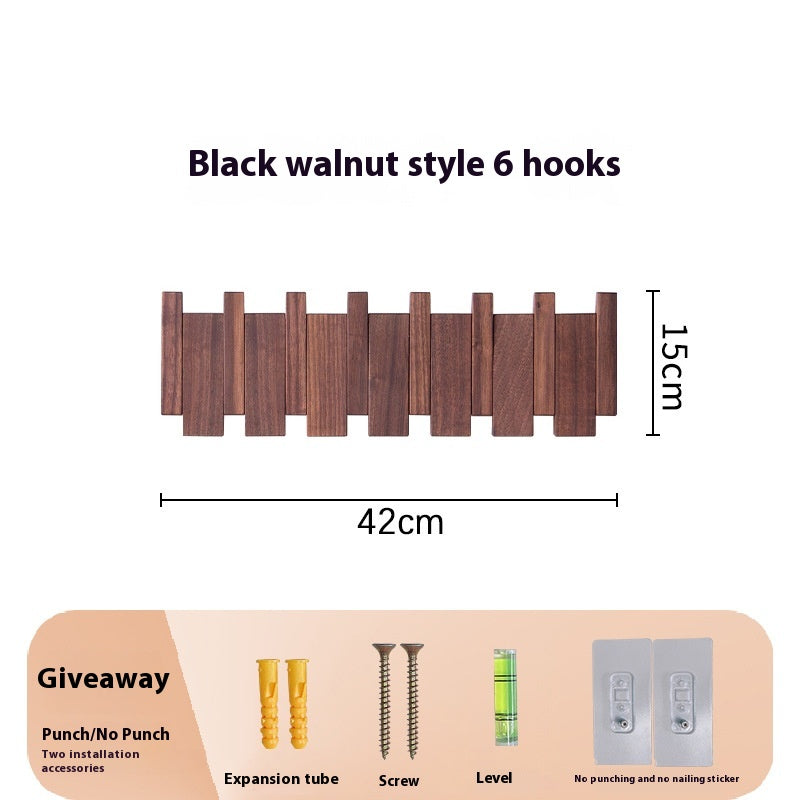 Wand-Hakenleiste aus Holz
