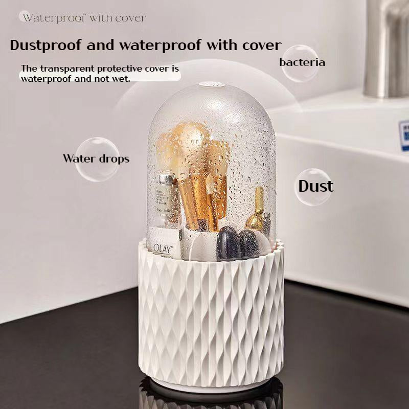 360° drehbarer Make-up Pinsel-Organizer mit Deckel