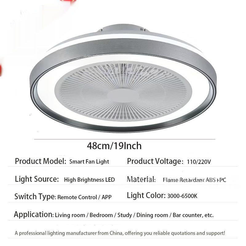 Smarte Deckenleuchte mit Ventilator fürs Schlafzimmer