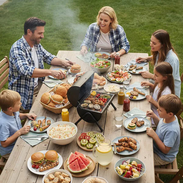 Portabler Holzkohlegrill für Outdoor