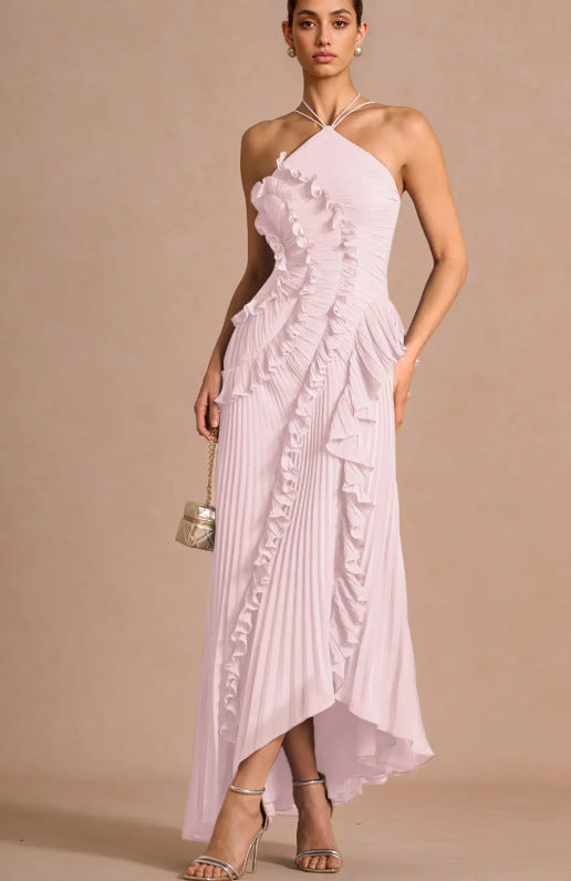 Elegantes Neckholder Chiffon-Kleid