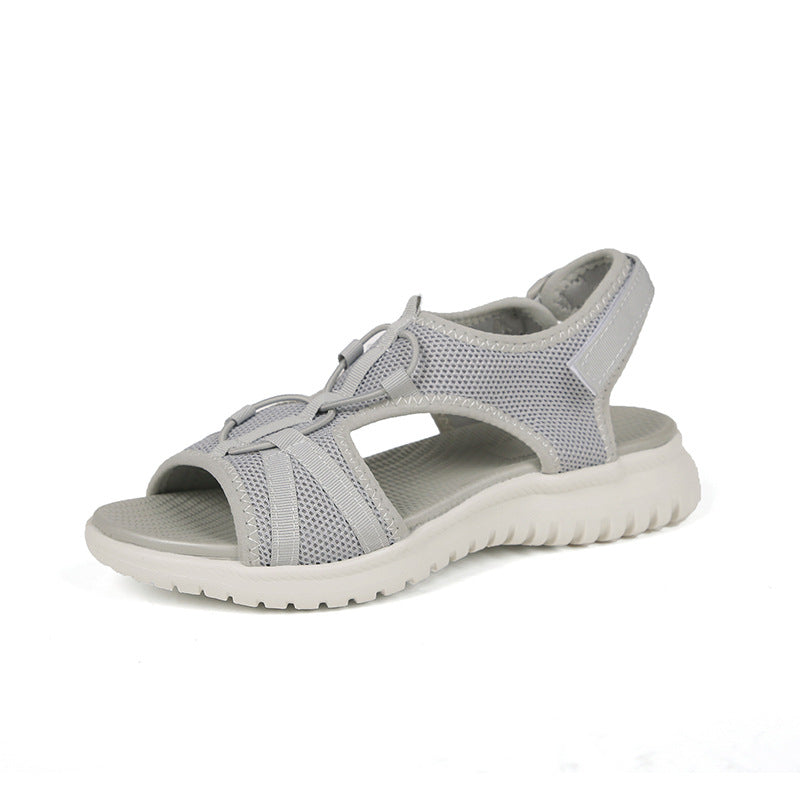 Atmungsaktive Mesh-Sandalen mit Plateau – Bild 5 | LuxeStyle
