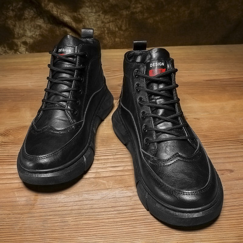 Leder-Sneaker Herren, knöchelhoch – Bild 3 | LuxeStyle