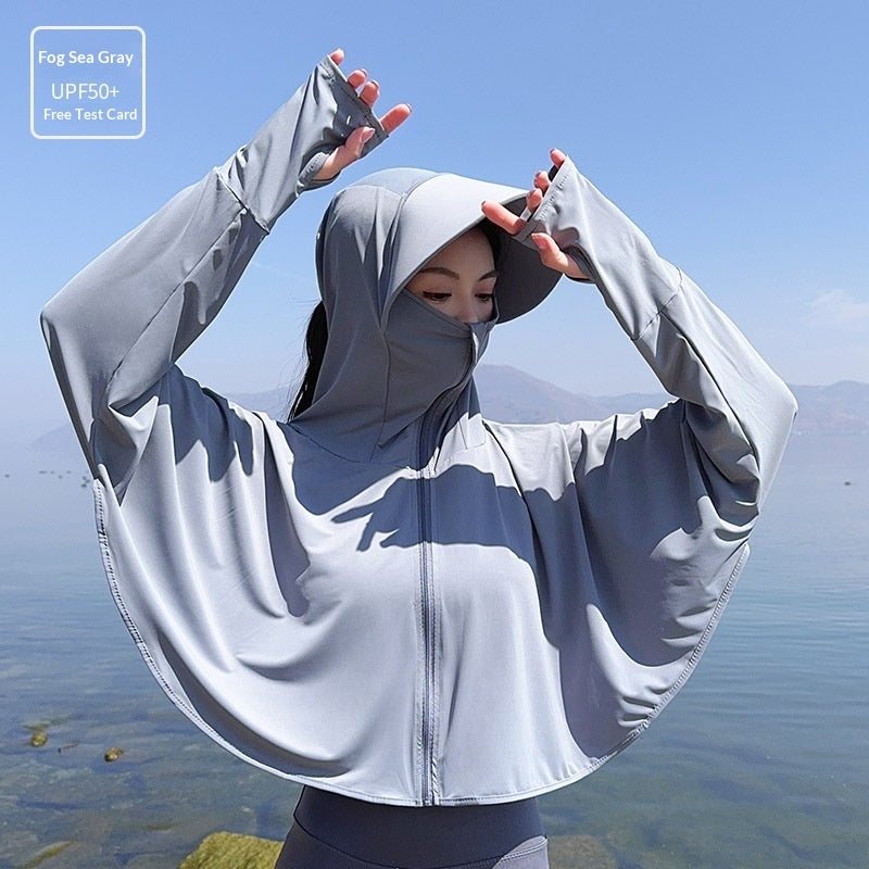 Sonnenschutz-Shirt mit breiter Krempe