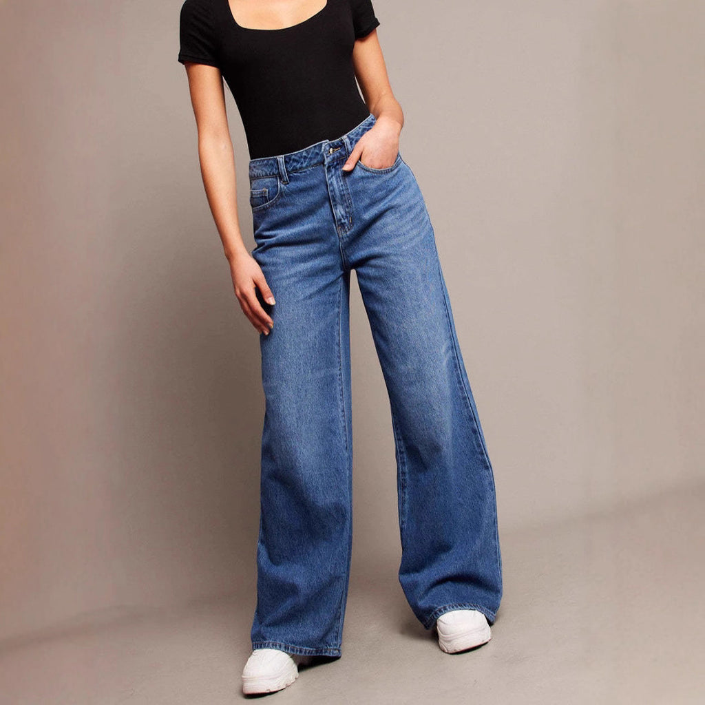 Retro Loose-Fit Denim Jeans