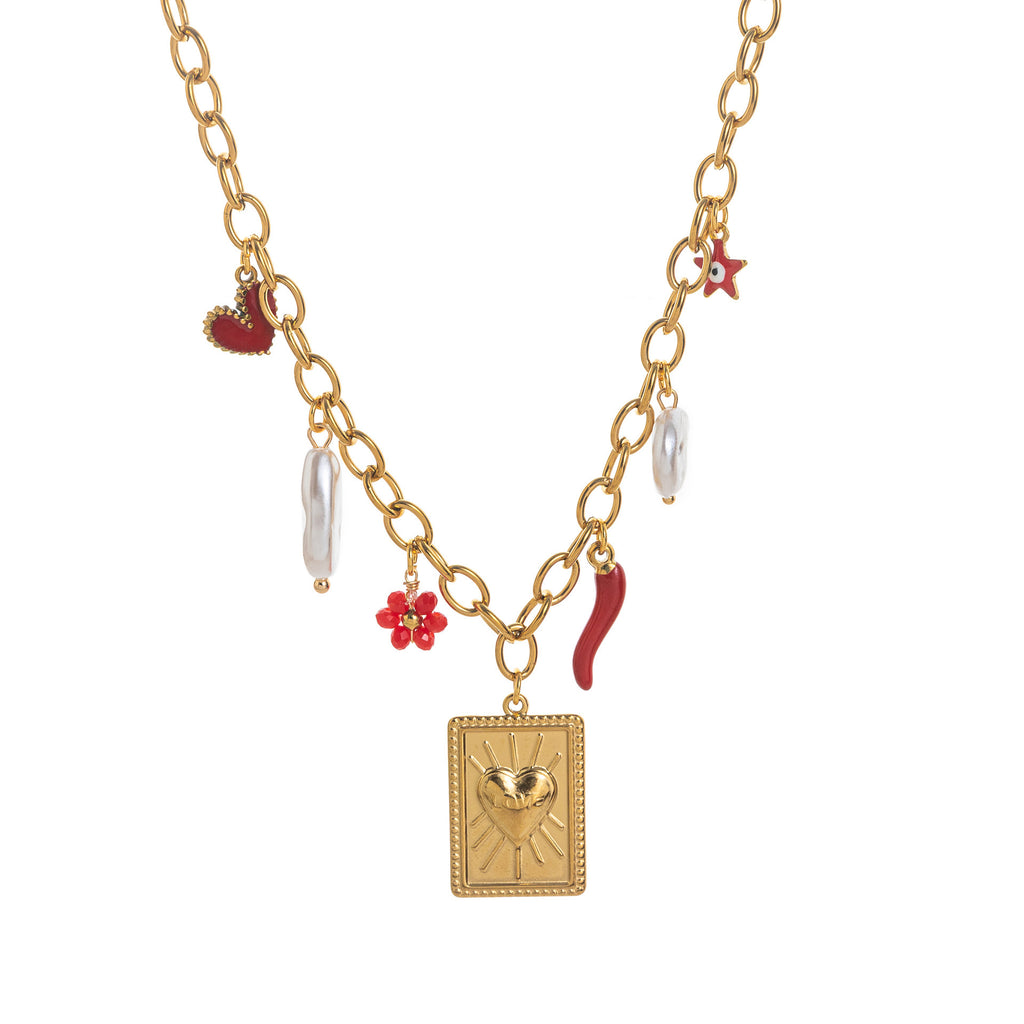 Farbveredeltes Edelstahl-Halsband