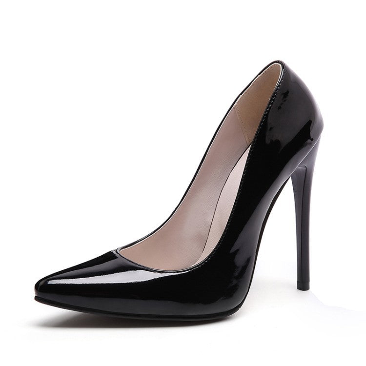 Spitzschuhe mit Stiletto-Absatz aus Leder für Damen