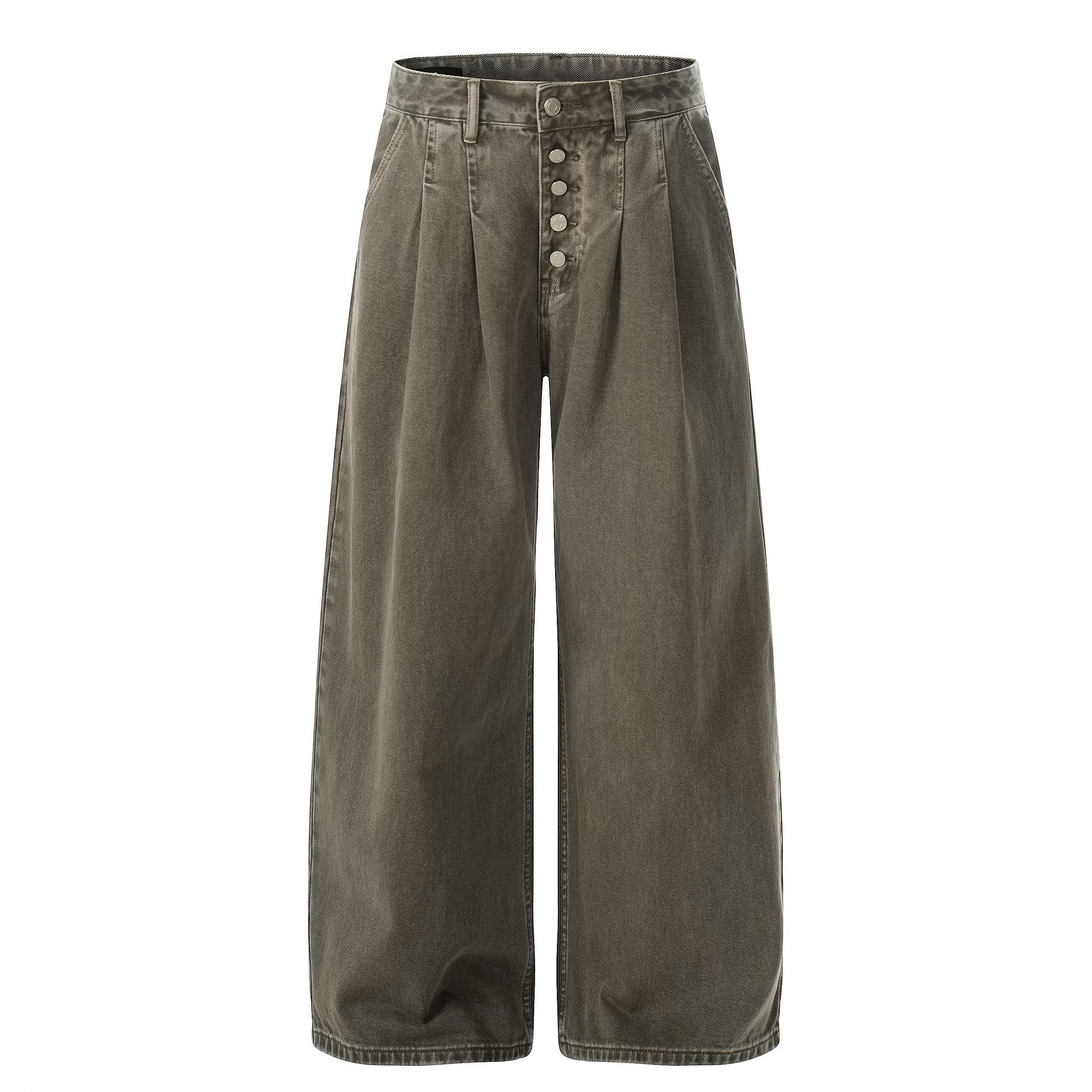 Retro Loose-fit Straight-leg Herrenhosen