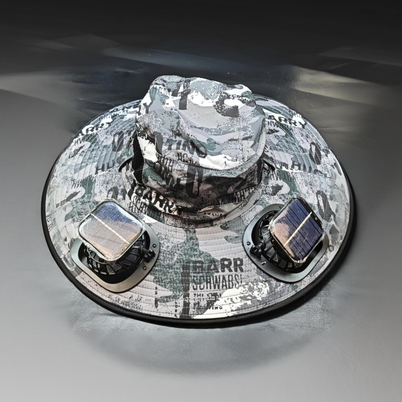 Portabler Sonnenhut mit Kühlventilator