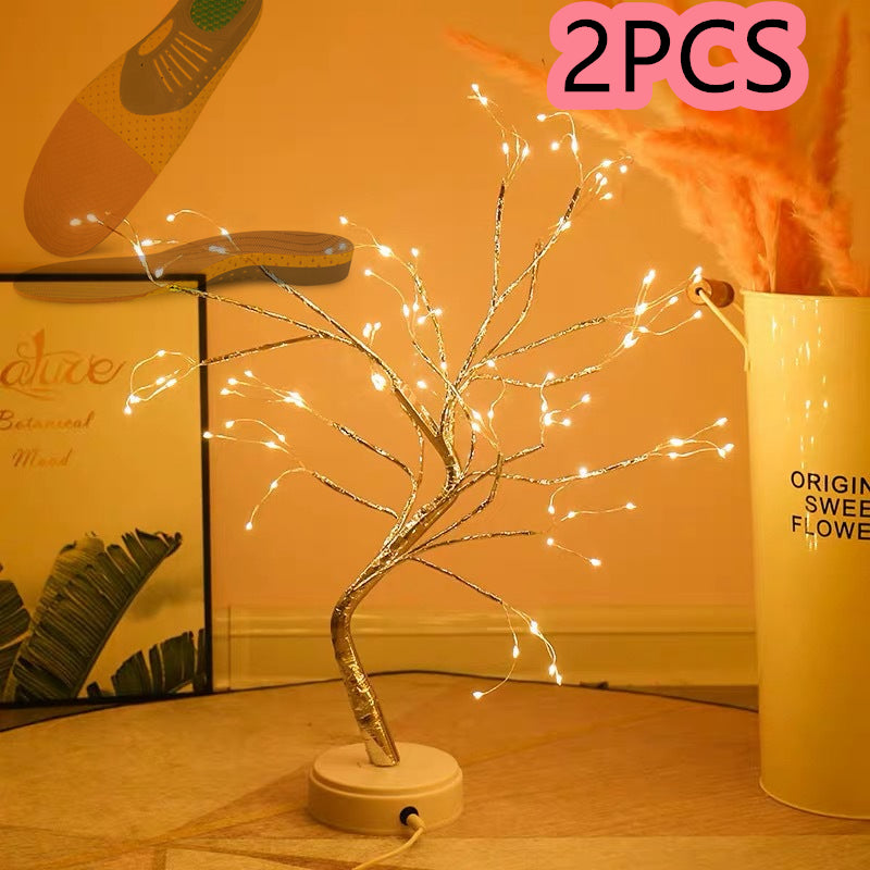 Nordische LED-Kupferdraht-Lampe, warmes Licht