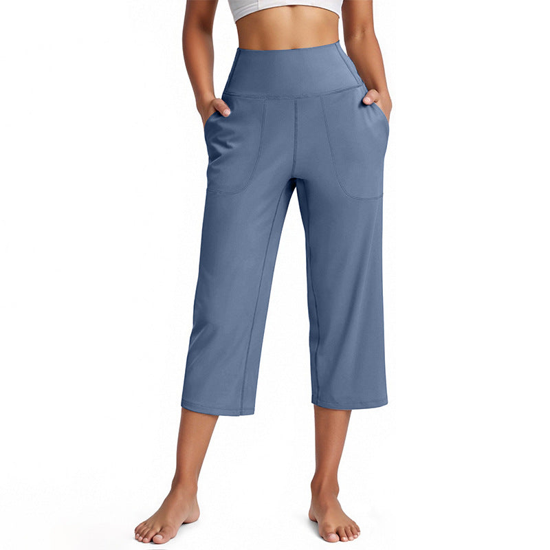 High-Waist Athletic Wide-Leg Hose