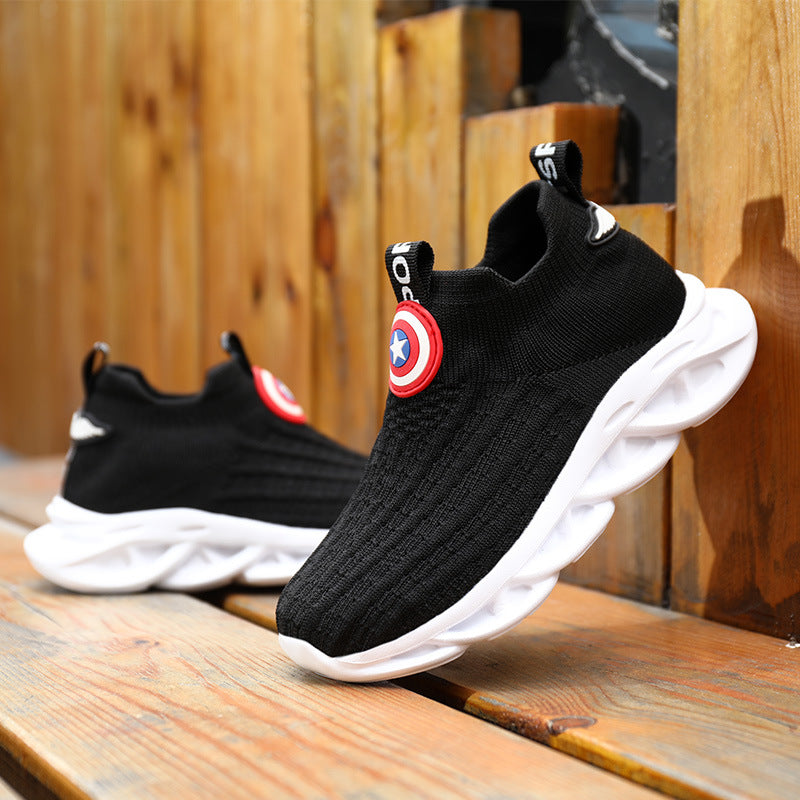 Kinder Strick-Sneaker «Small White» – Bild 3 | LuxeStyle