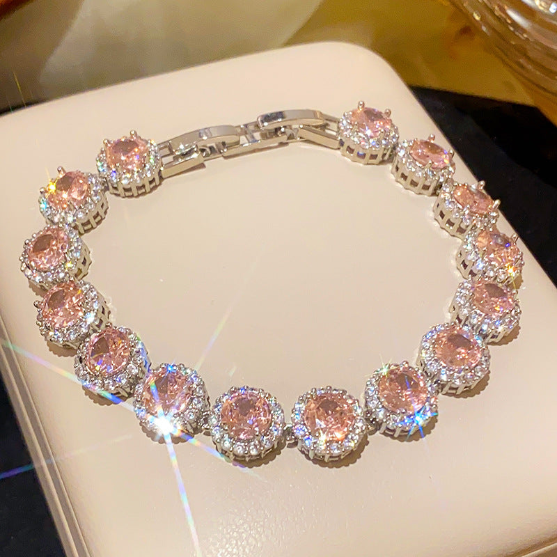 Zirkon Armreif mit Blumen-Schnalle im French Style – Ansicht 5