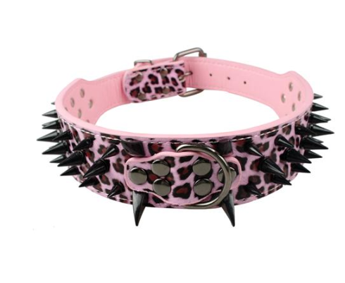Lederhalsband mit schwarzen Nieten für Hunde – Bild 7 | LuxeStyle