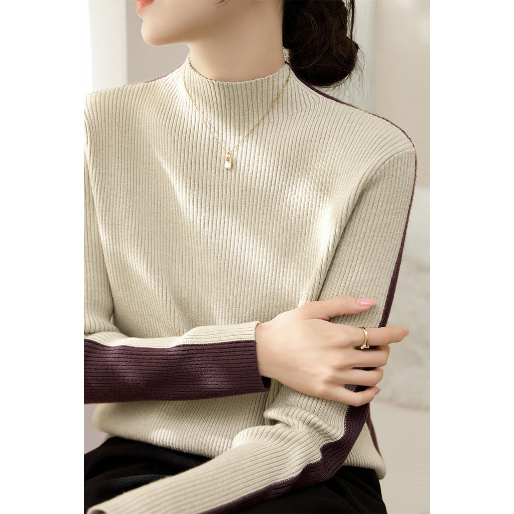 Wollpullover Rollkragen Reversible – Ansicht 2
