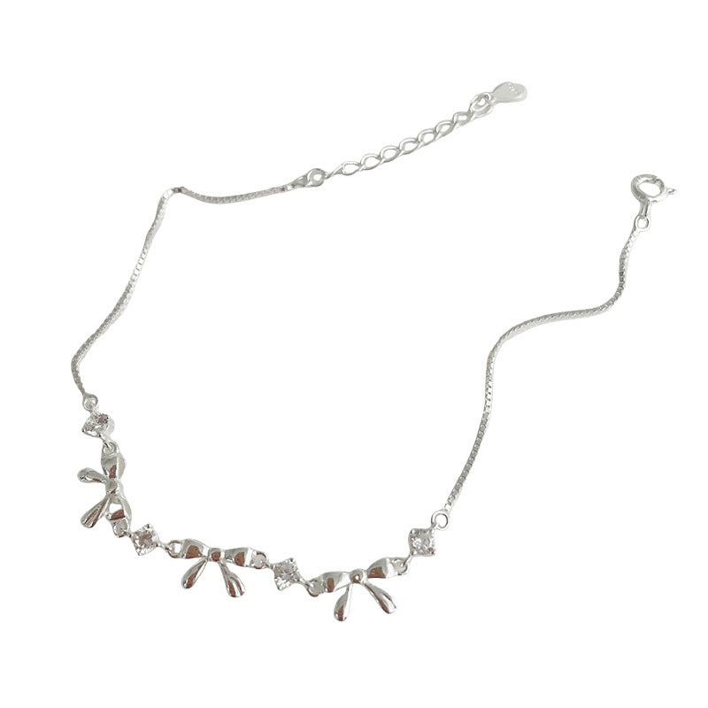 Funkelndes Zirkon Armband mit Schleife aus 925er Silber – Bild 6 | LuxeStyle