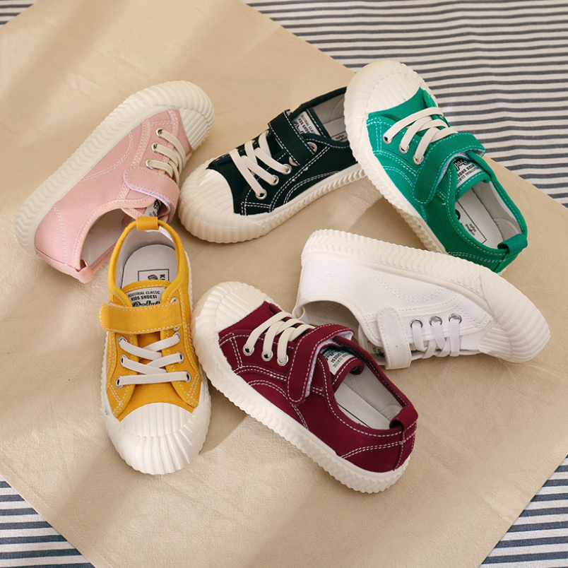 Kinder Canvas-Schuhe mit Klettverschluss