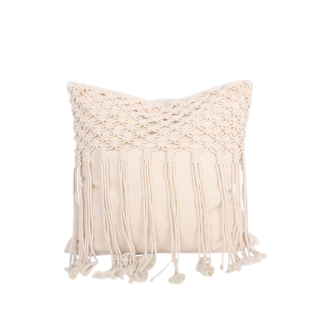 Handgewebtes Kissen mit Quasten – Bild 3 | LuxeStyle