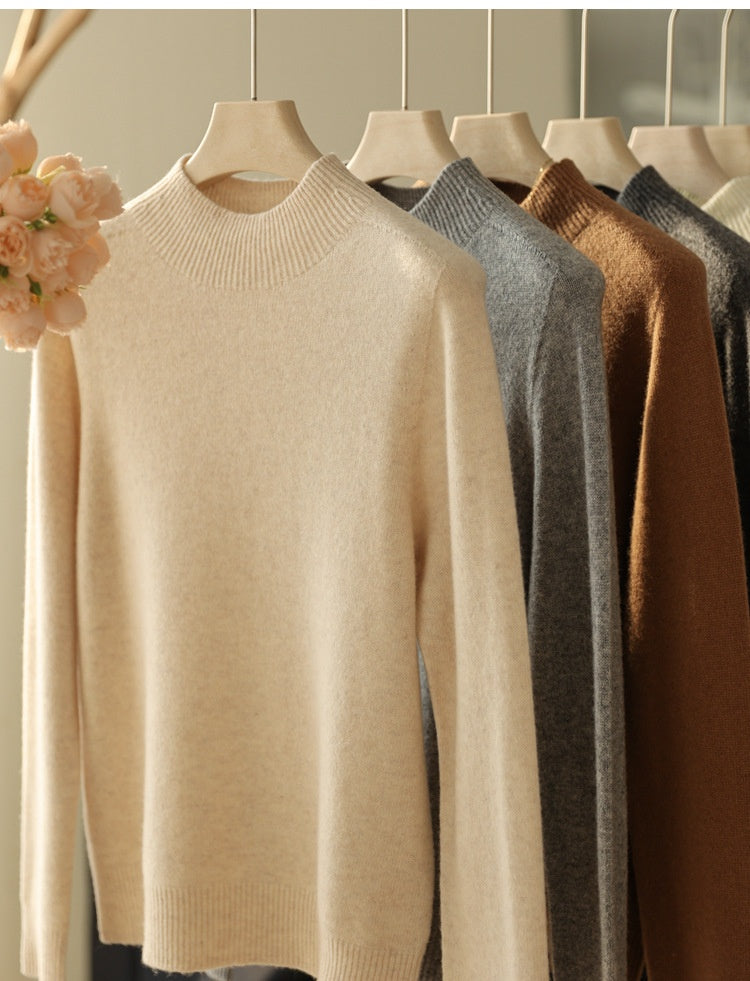 Vielseitiger Seamless Wollpullover aus Merinowolle