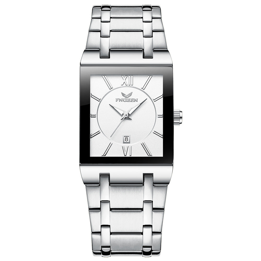 Herren Quarz-Uhr, quadratisch, wasserdicht | LuxeStyle