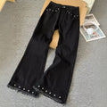 Herren Jeans mit Nieten, Schwarz – Bild 1 | LuxeStyle