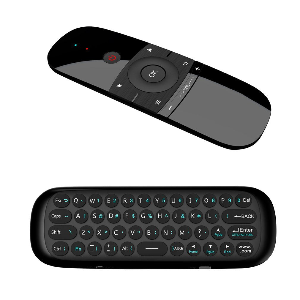 Kompakte Wireless-Tastatur mit Maus und Fernbedienung