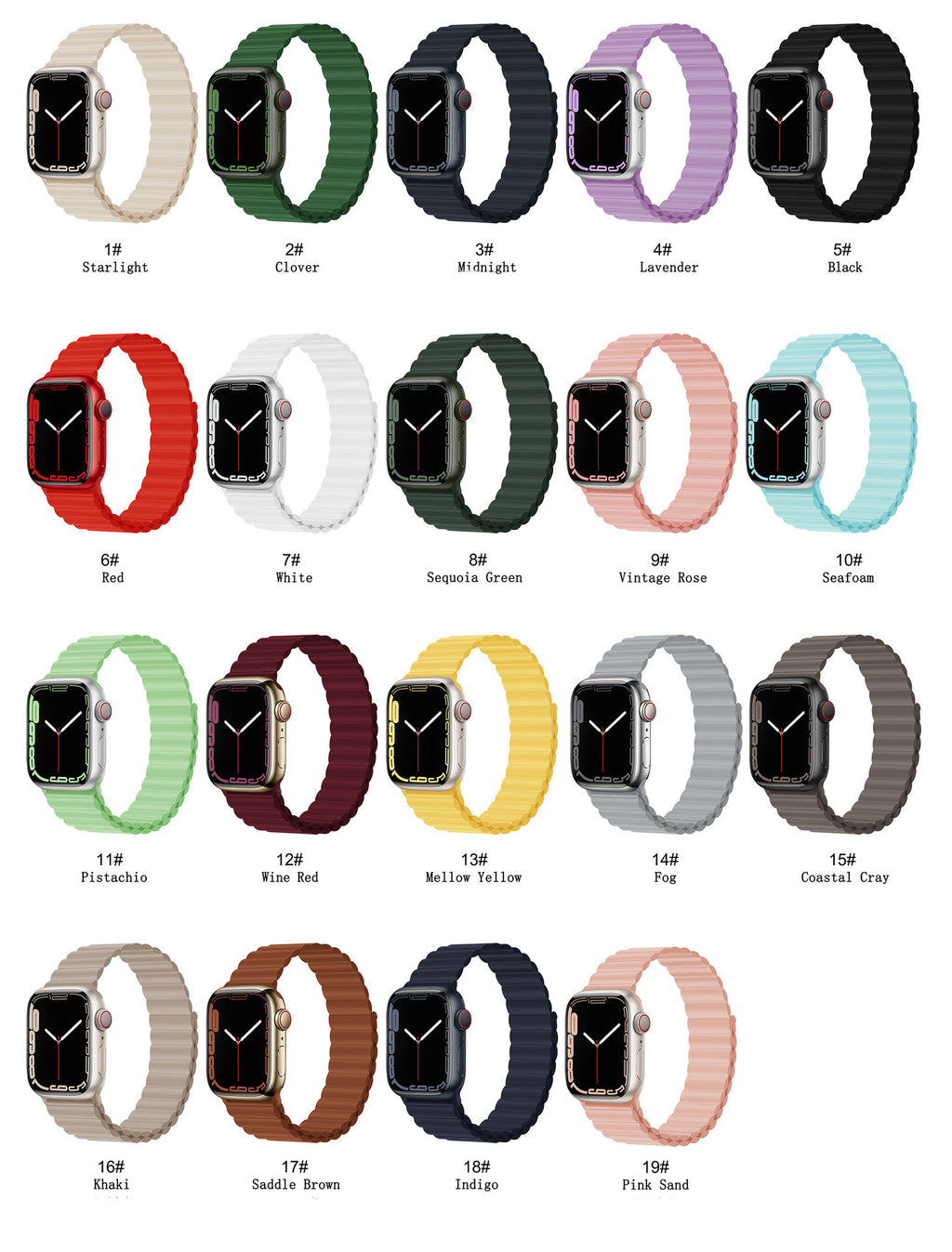 Magnetisches Silikon-Loop-Uhrenarmband für Apple Watch – Bild 2 | LuxeStyle