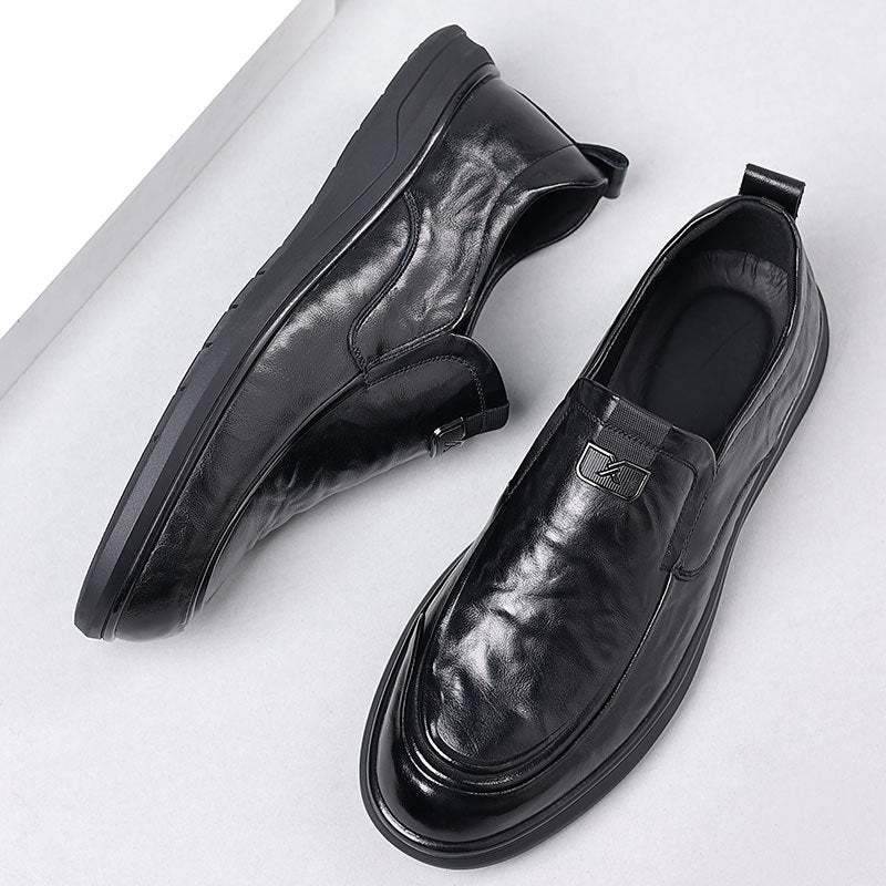 Business-Casual Slipper aus Vollnarbenleder