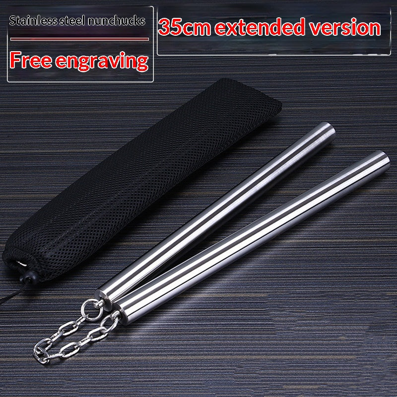 Edelstahl Nunchaku, 35 cm