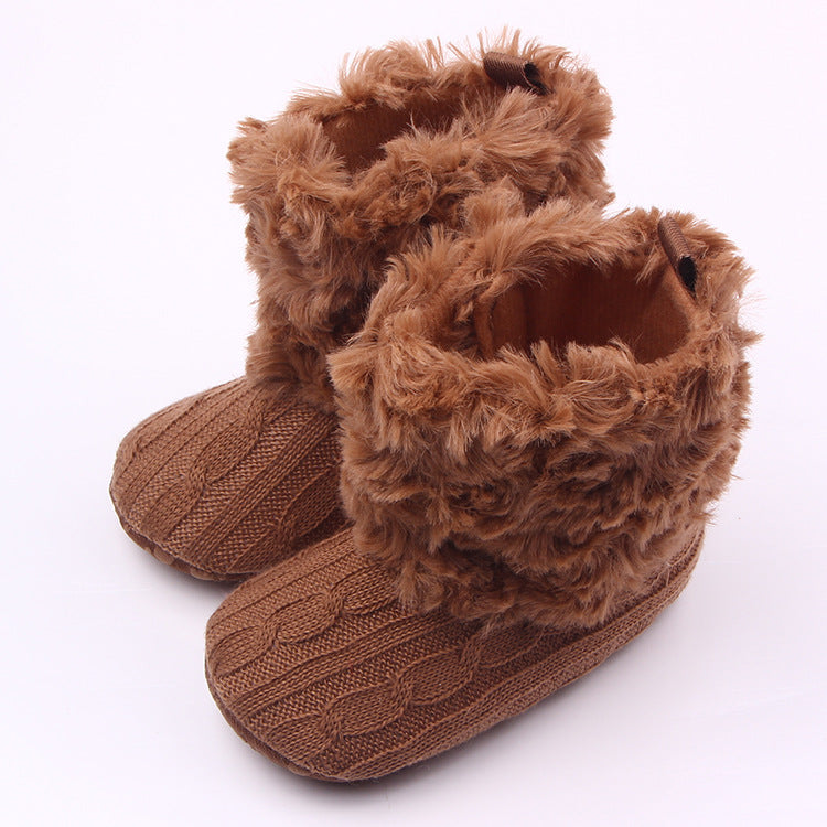 Gestrickte Baby-Schuhe aus Wolle | LuxeStyle