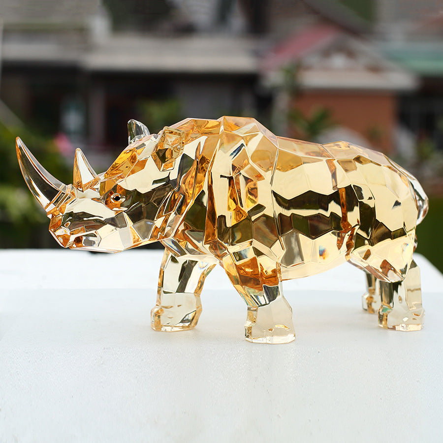 Nashorn-Dekoration aus Acryl – Bild 3 | LuxeStyle
