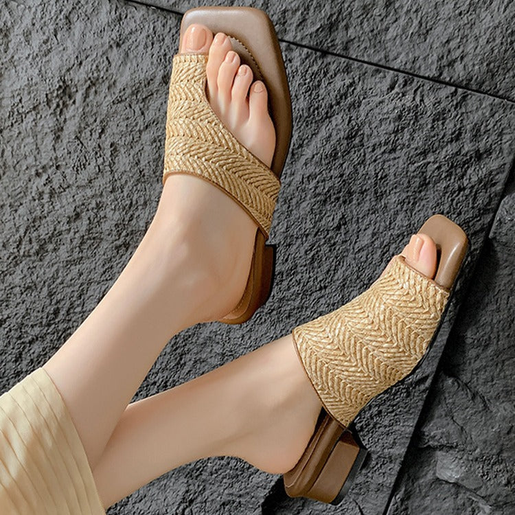 Vintage Weave Flip-Flops im französischen Stil – Bild 3 | LuxeStyle