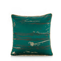 Dunkelgrüner Satin-Jacquard Kissenbezug