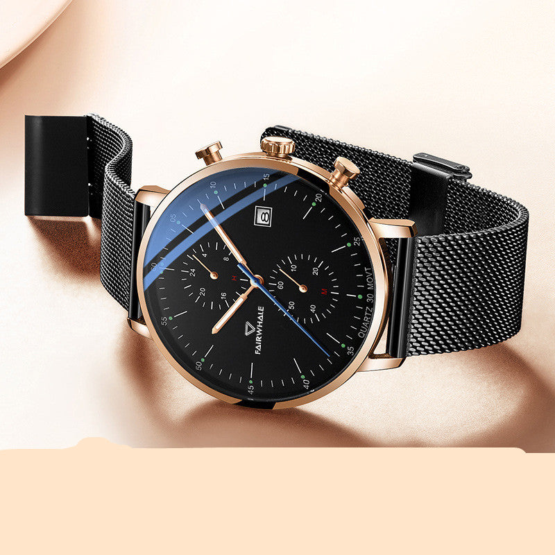 Quarz-Armbanduhr mit Kalender – Bild 8 | LuxeStyle