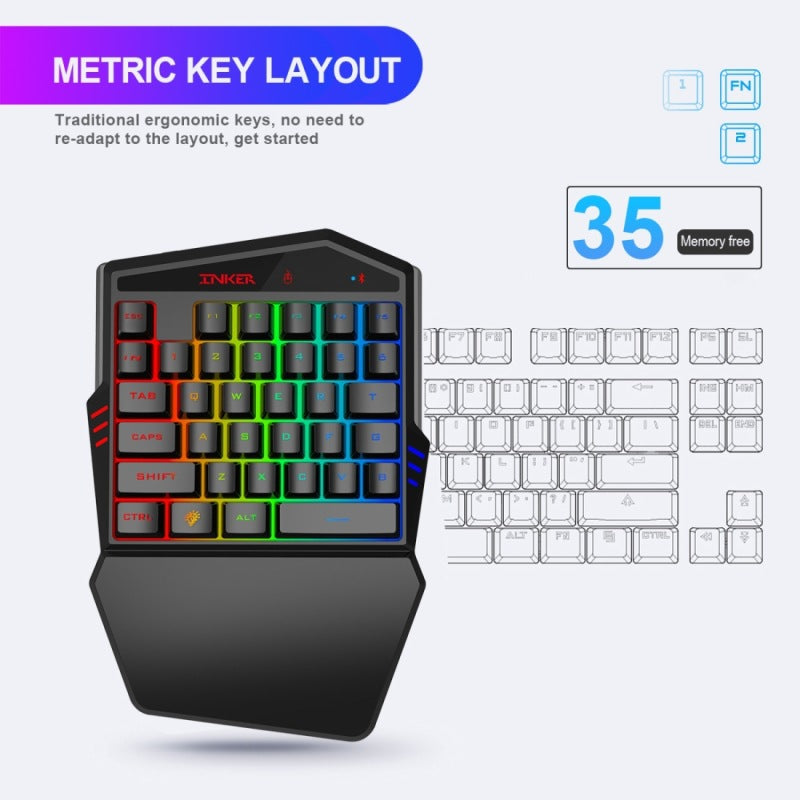 HXSJ K99 Gaming Tastatur-Maus-Set für Mobile Games