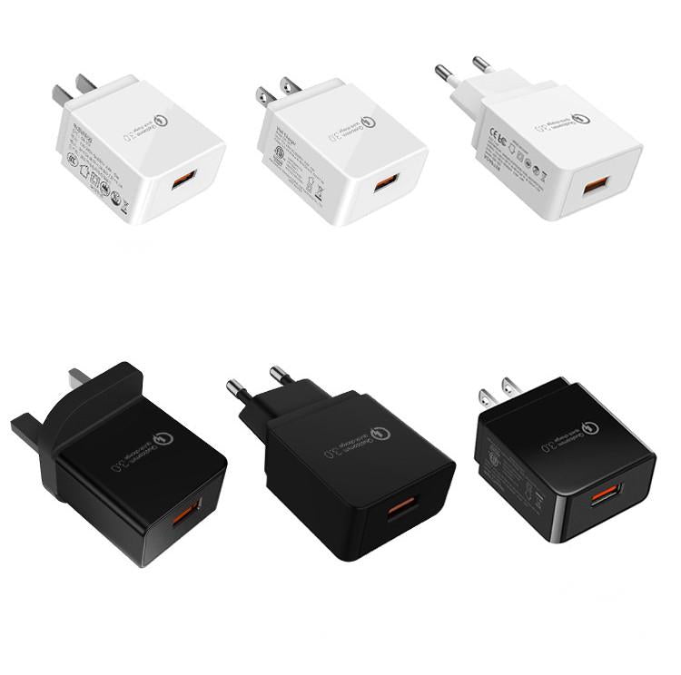 USB-Ladegerät QC3.0 für Mobiltelefone, 18W
