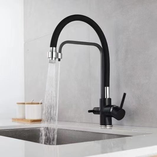 Kupfer Wasserhahn mit ausziehbarem Schlauch – Bild 16 | LuxeStyle