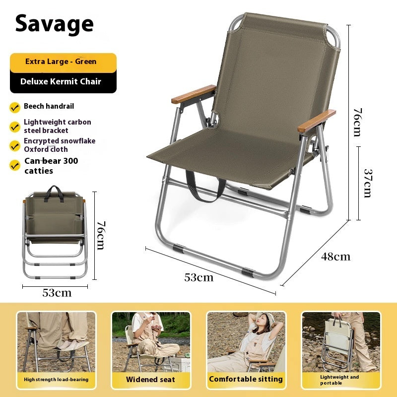Faltbarer Outdoor-Stuhl mit Tisch – Bild 6 | LuxeStyle