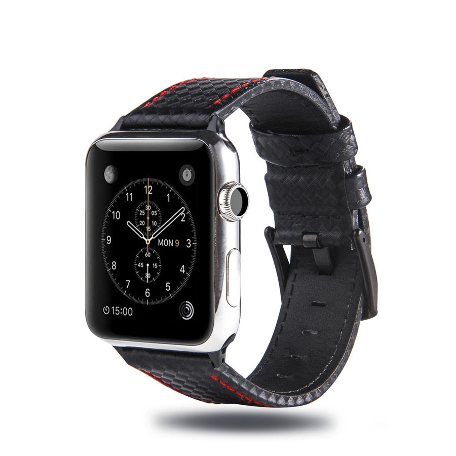 Carbon Fiber Lederarmband für iPhone – Bild 3 | LuxeStyle