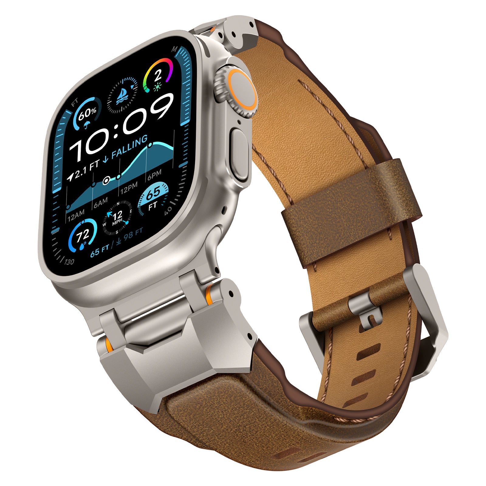 Herren-Armband aus hochwertigem Rindleder