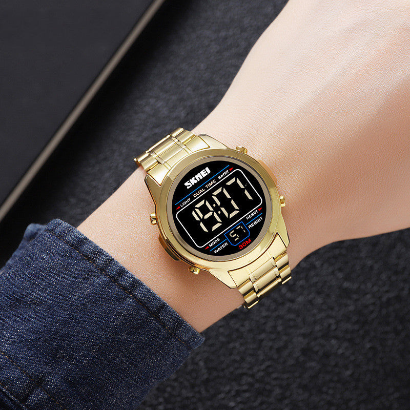 Herrenuhr Multifunktional Wasserdicht Leuchtend Elektronisch
