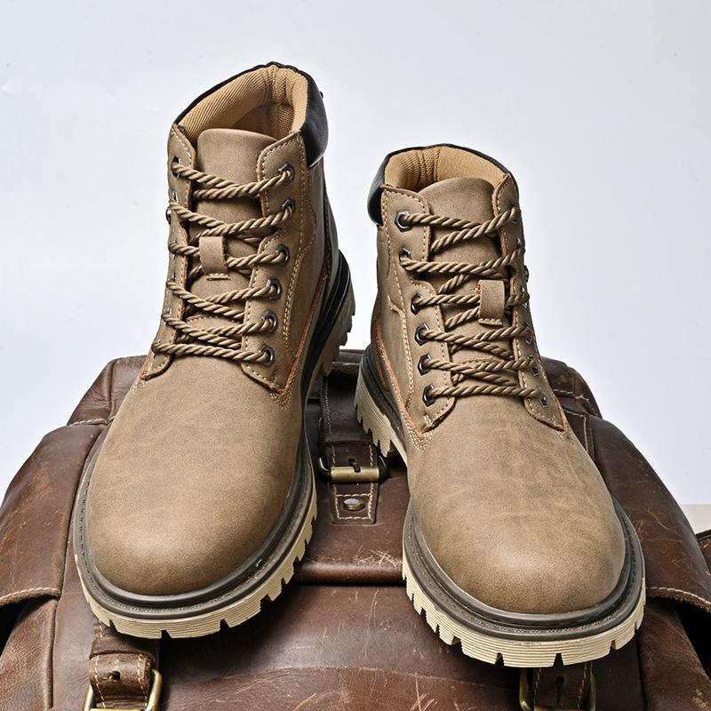 Lässige Mid-Top Martin Boots aus Leder
